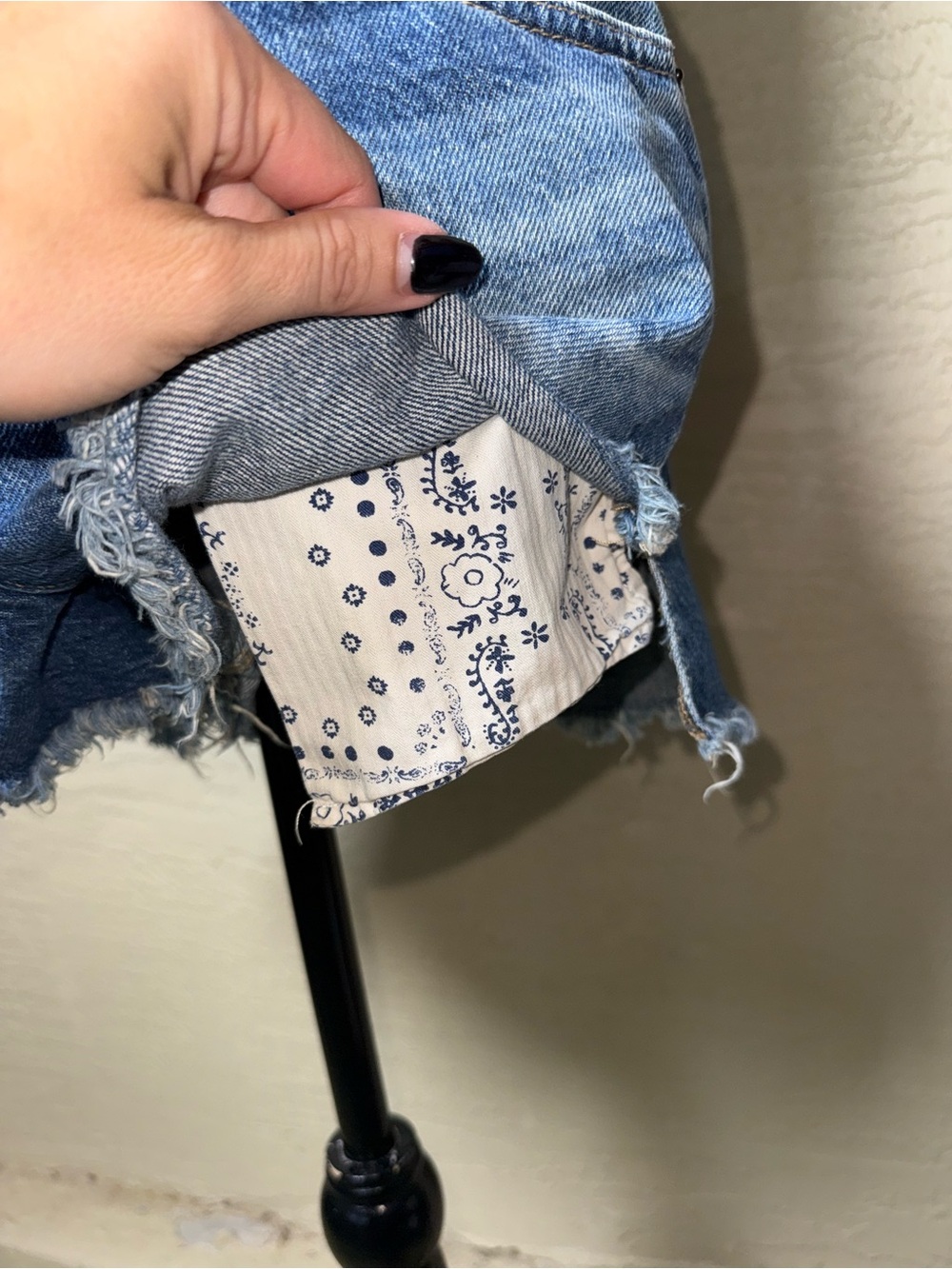 We The Free Denim Shortalls Romper Y2K Festival Grunge Boho Raw Hem Sz 4 - Picture 5 of 10